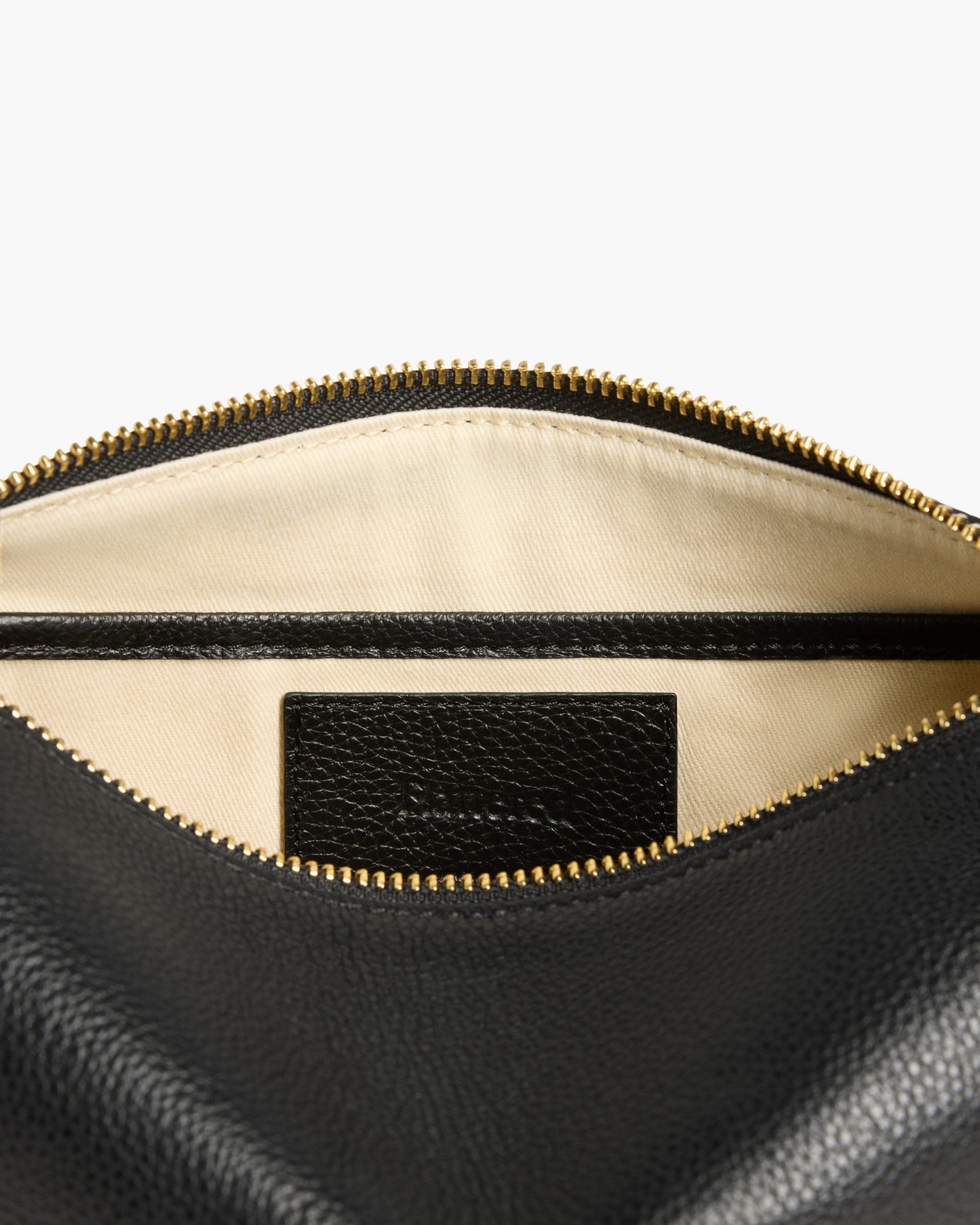 Ru Crossbody Bag Grained Leather Black