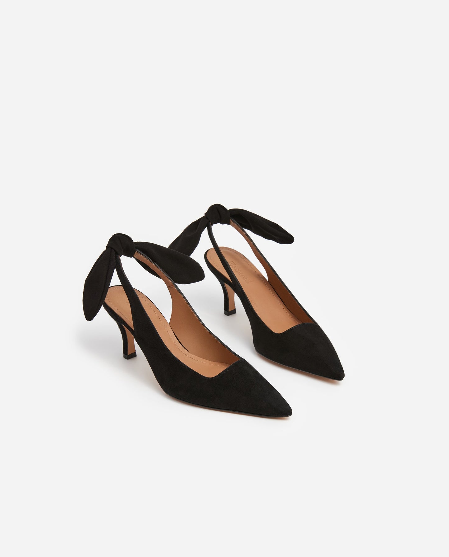 Franchesca Bow Suede Black