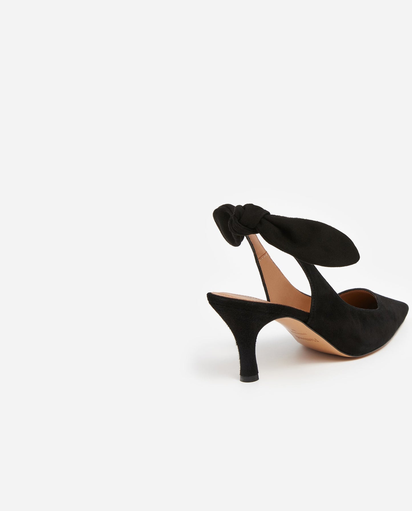 Franchesca Bow Suede Black