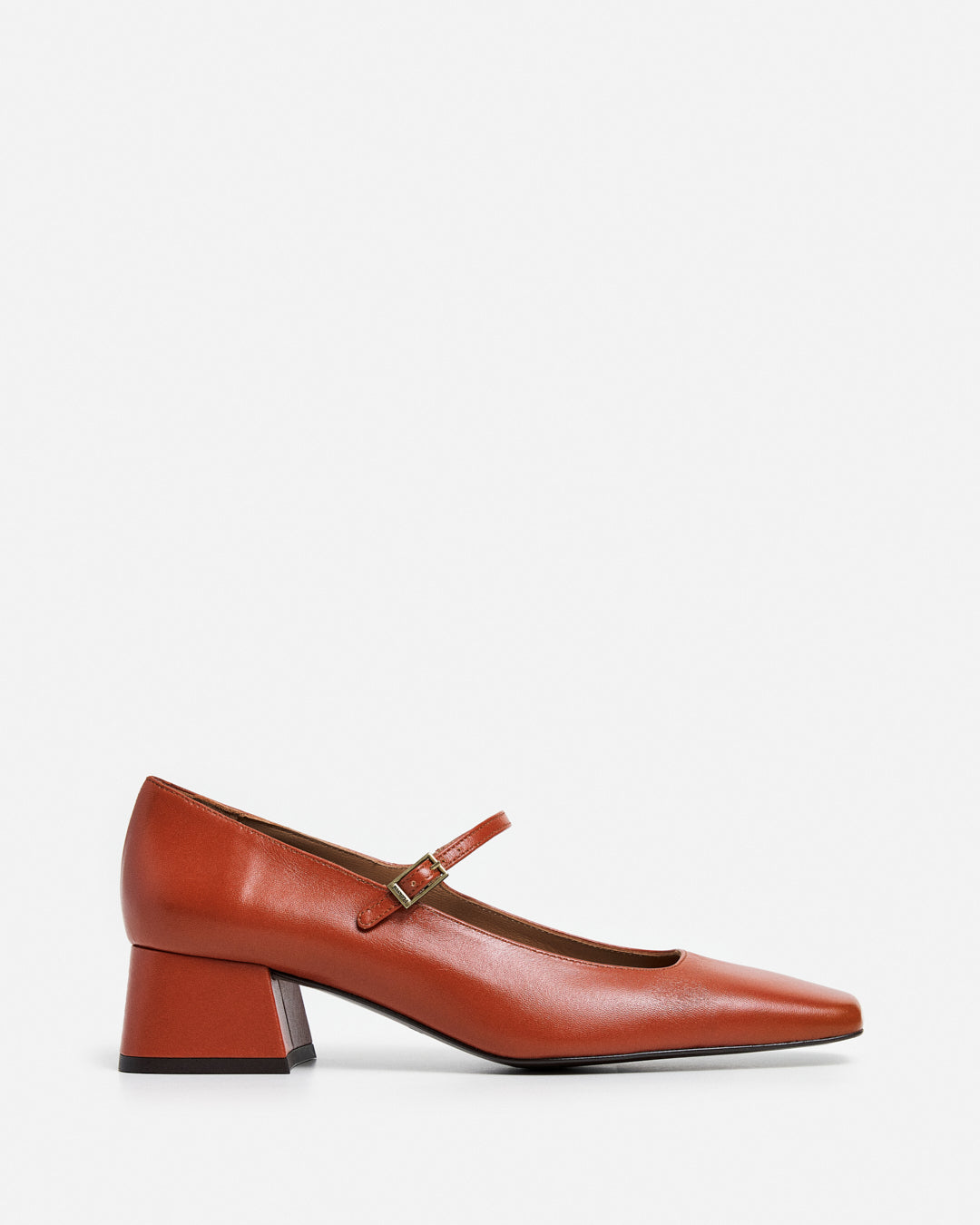 Evan Leather Brick Red