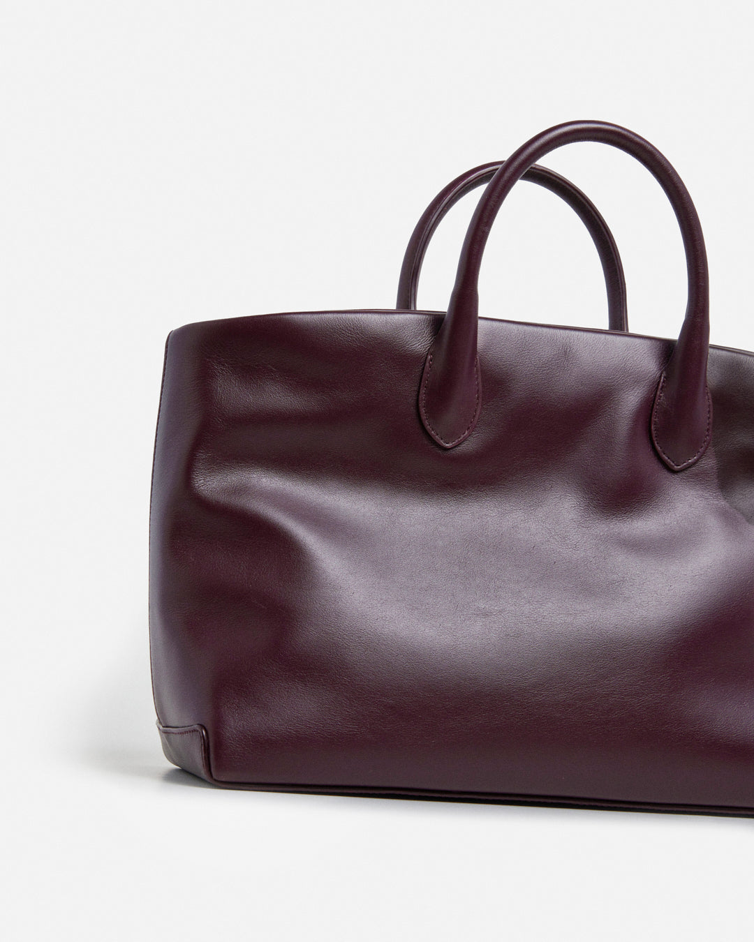 Lola Tote Leather Patent Burgundy