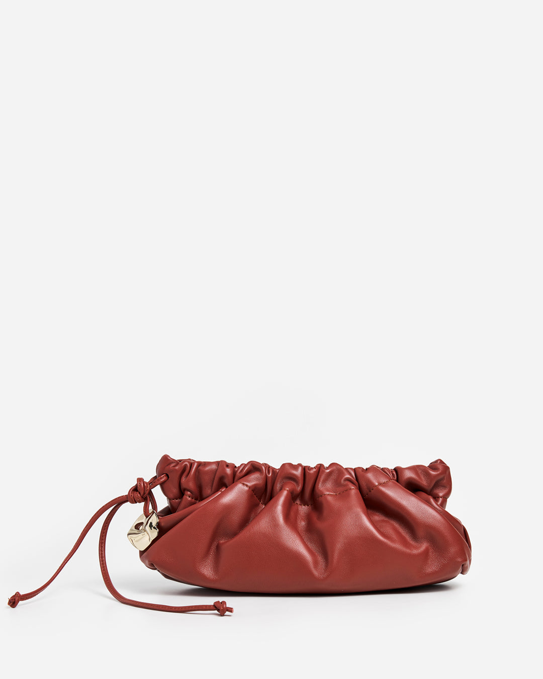 Cissi Clutch Bag Leather Brick Red