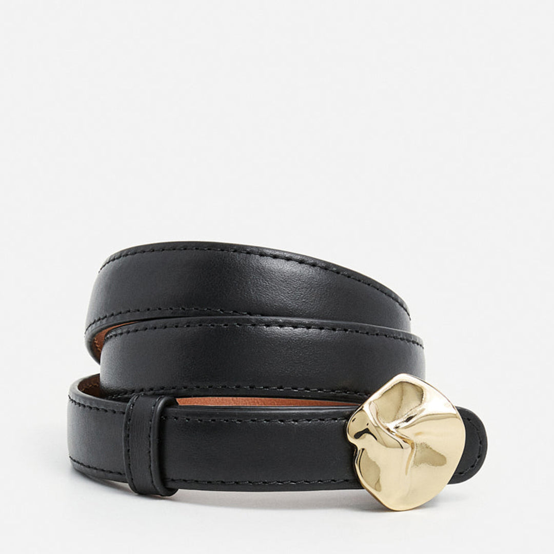 Brie Belt Leather Black