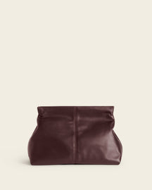 Clay Clutch Leather Burgundy