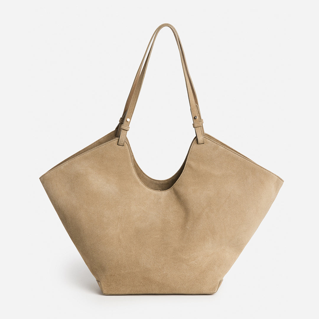 Dahlia Tote Bag Suede Sand