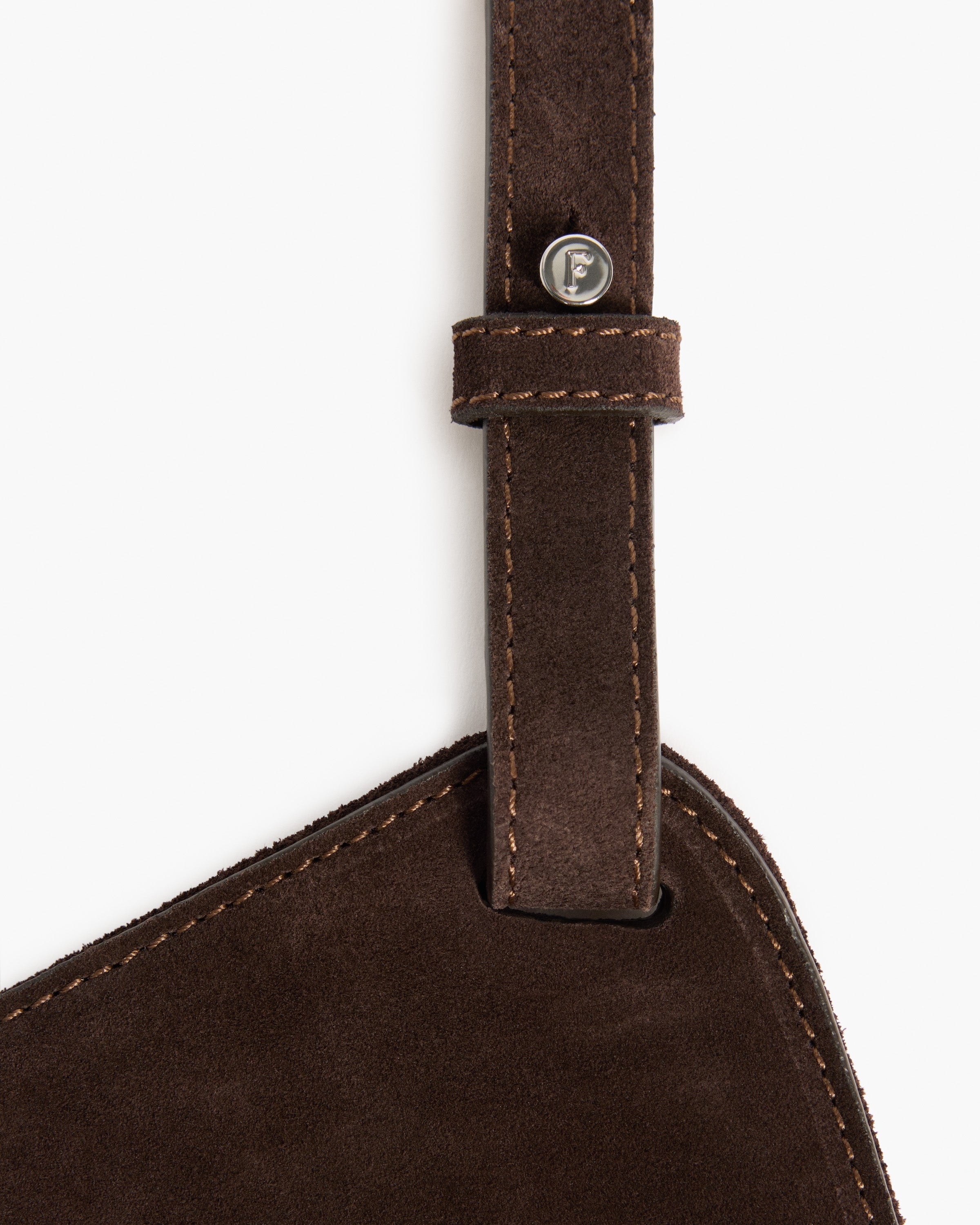 Dahlia Tote Bag Suede Chocolate