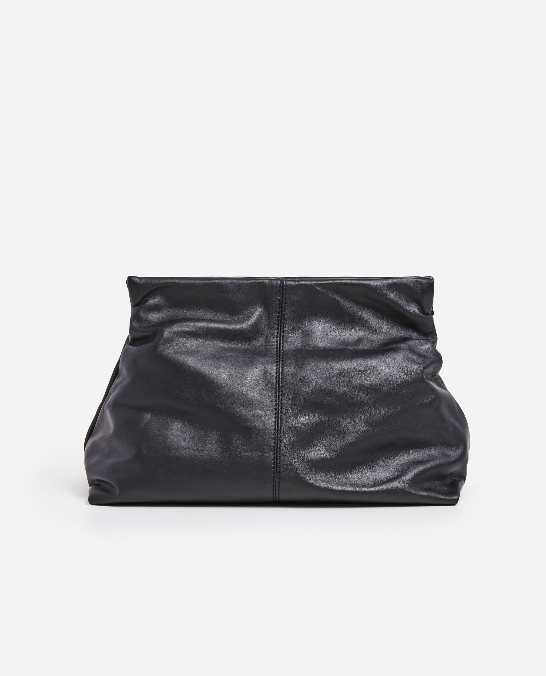 Clay Clutch Leather Black Bag