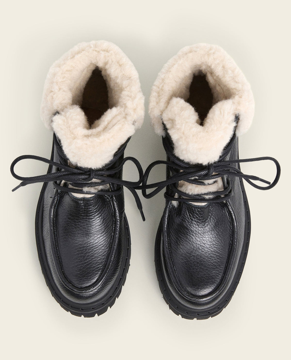 Marcie Grained Leather Black