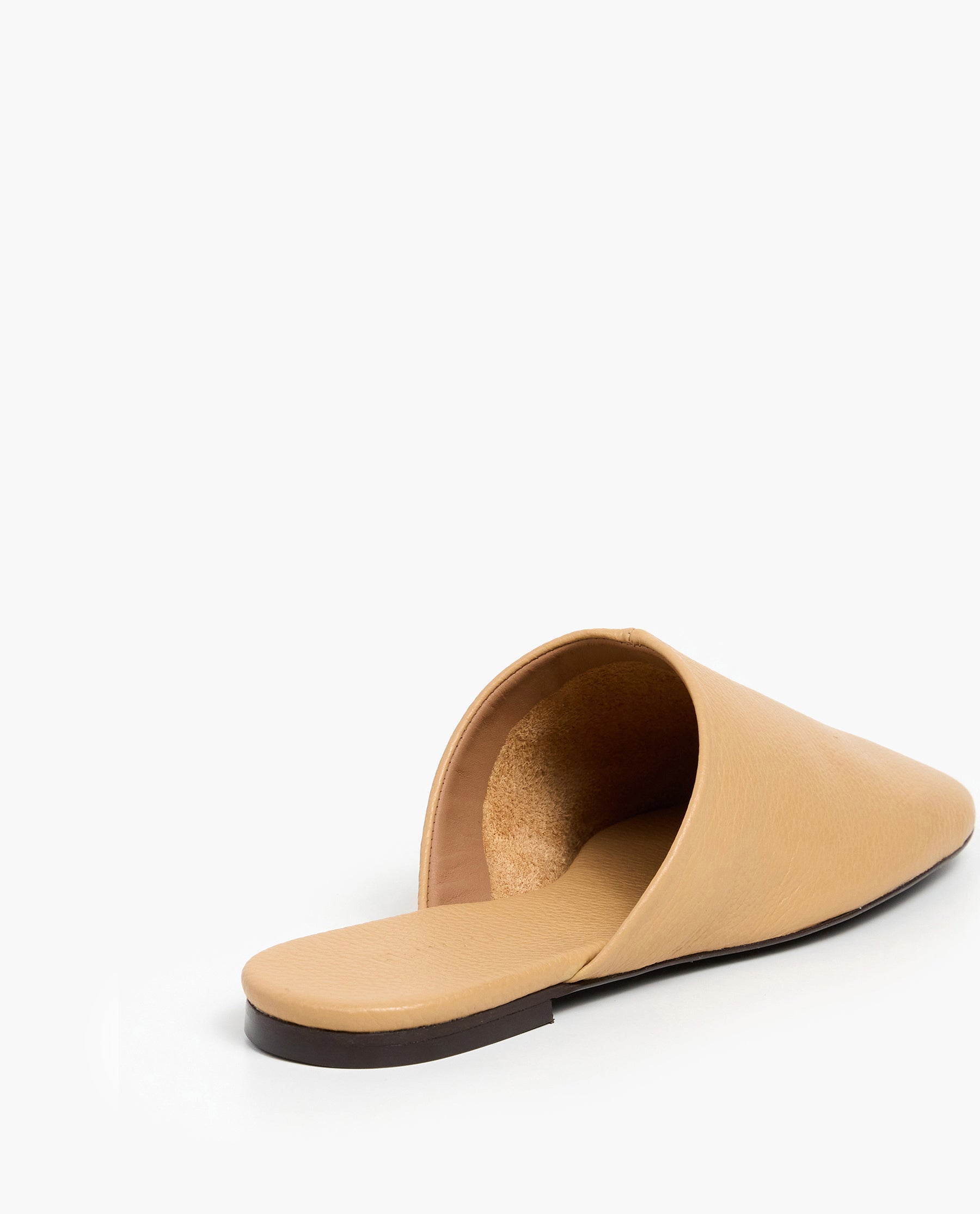 Maurine Grained Leather Biscotti