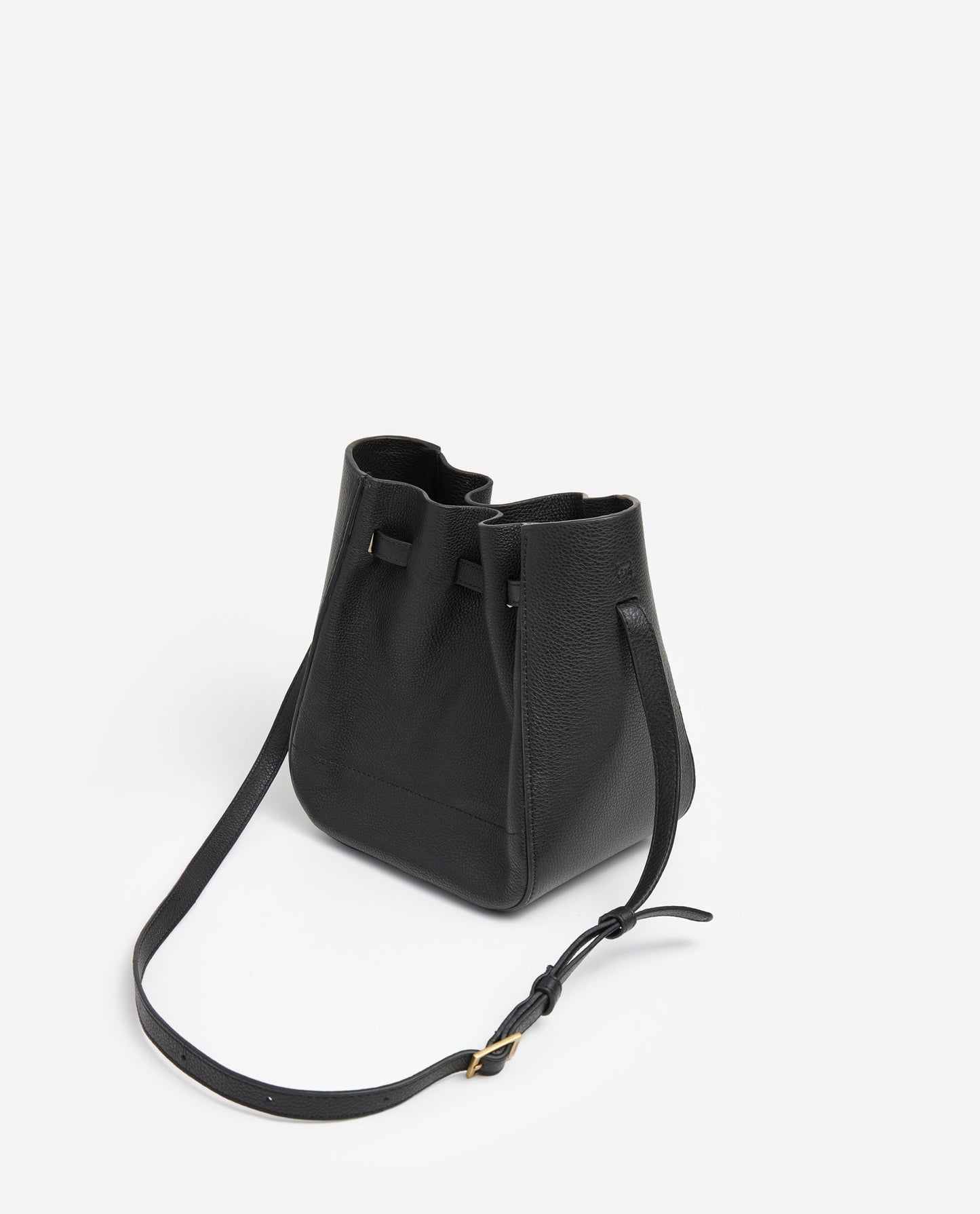 Bo Mini Bucket Leather Black