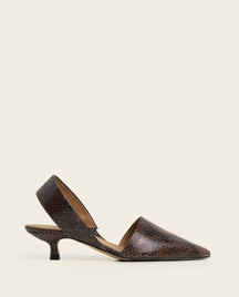 Ninni Snake Leather Chocolate