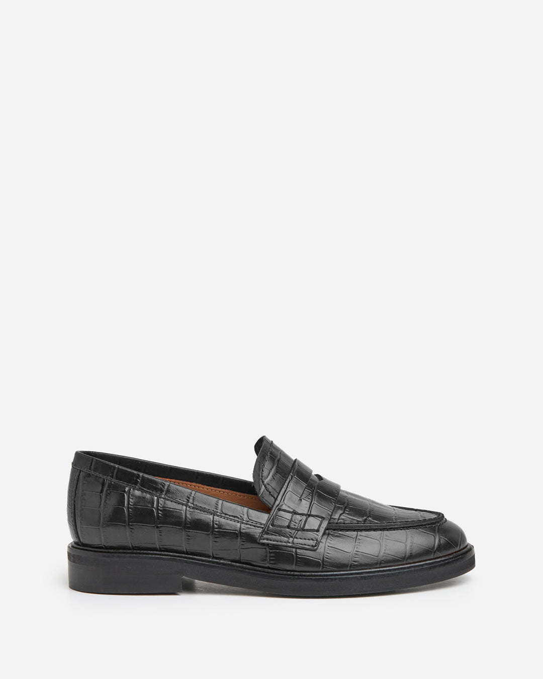 Sara Leather Black Croco