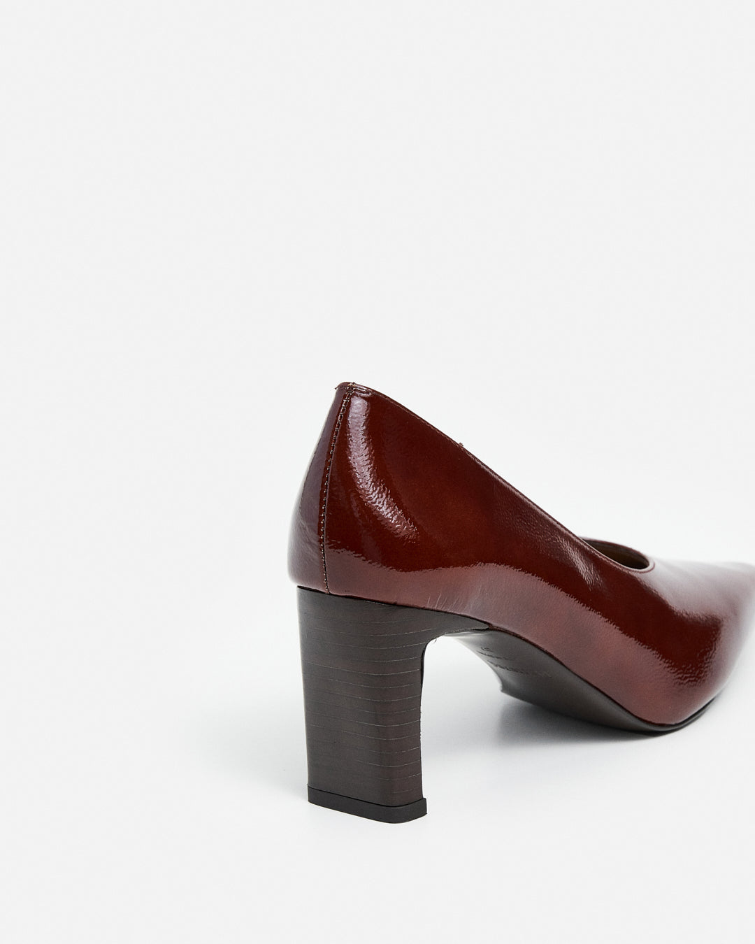 Tove Leather Patent Brick Red