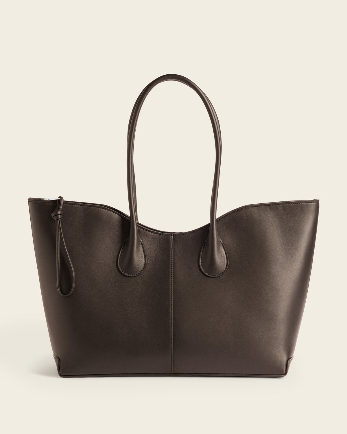 Gaia Tote Bag Leather Chocolate