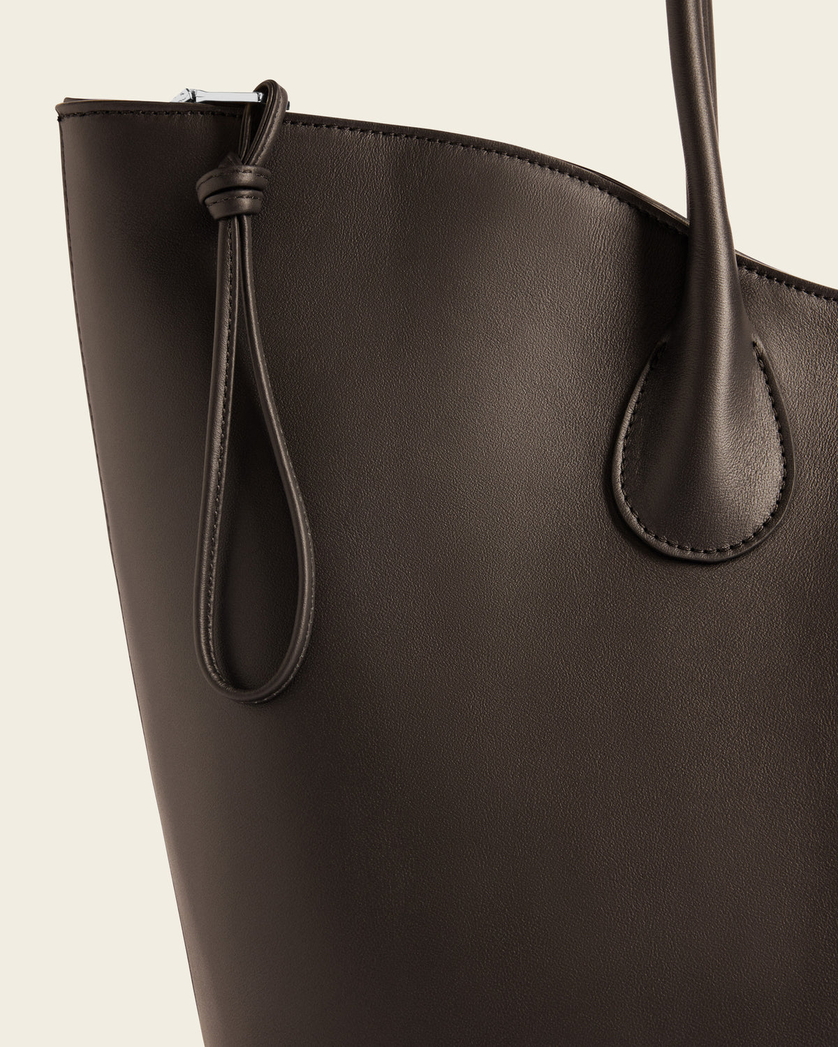 Gaia Tote Bag Leather Chocolate