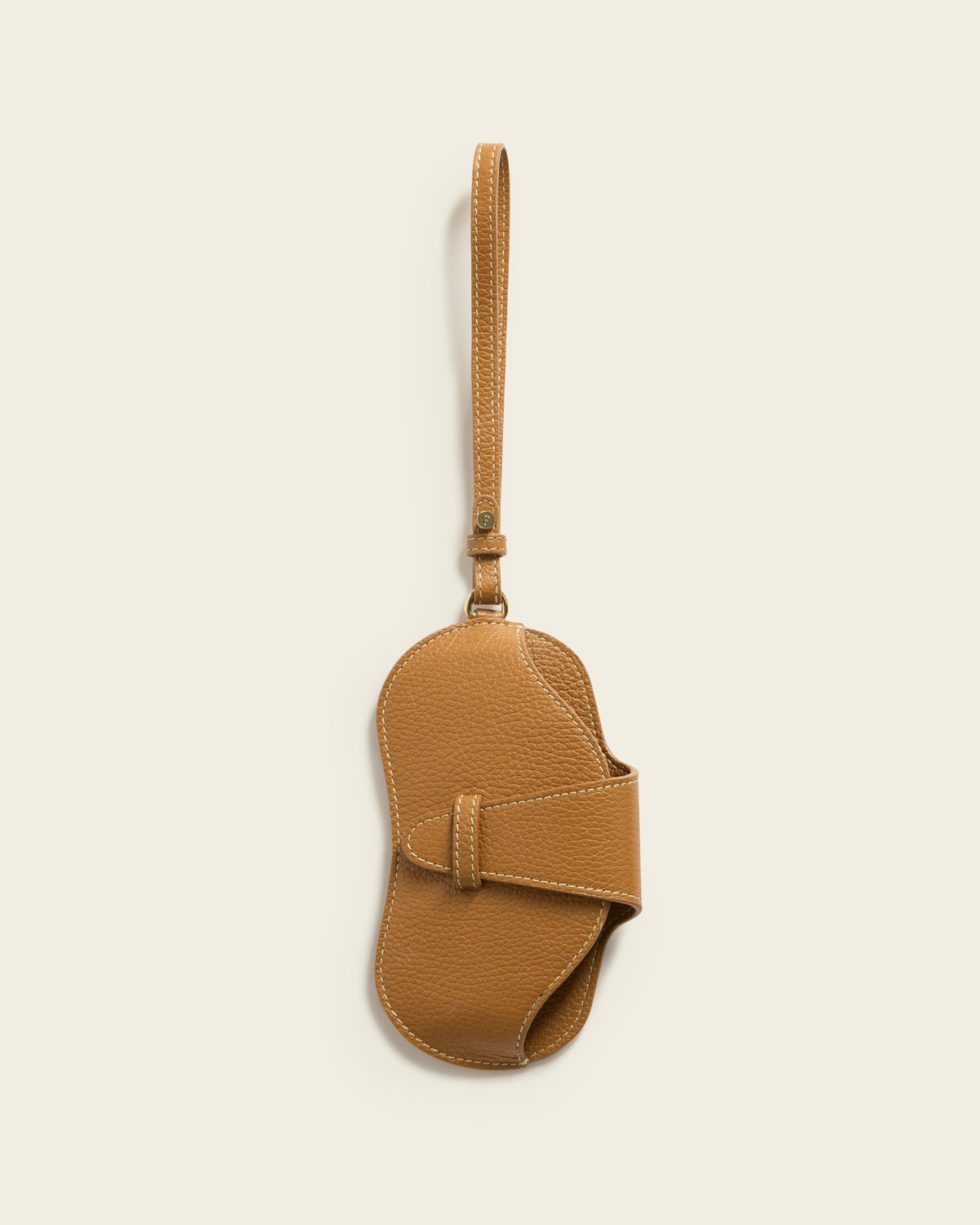 Gemma Sunglasses Case Grained Leather Cognac