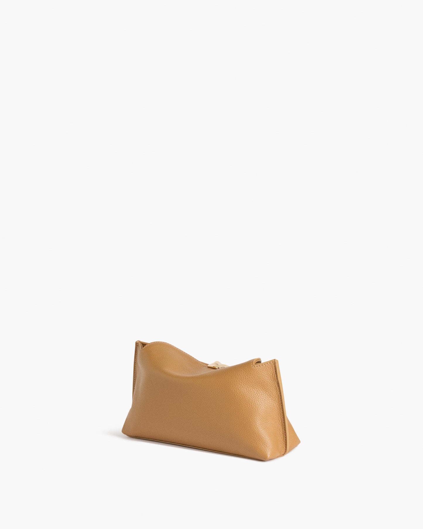 Hanna Clutch Grained Leather Cognac
