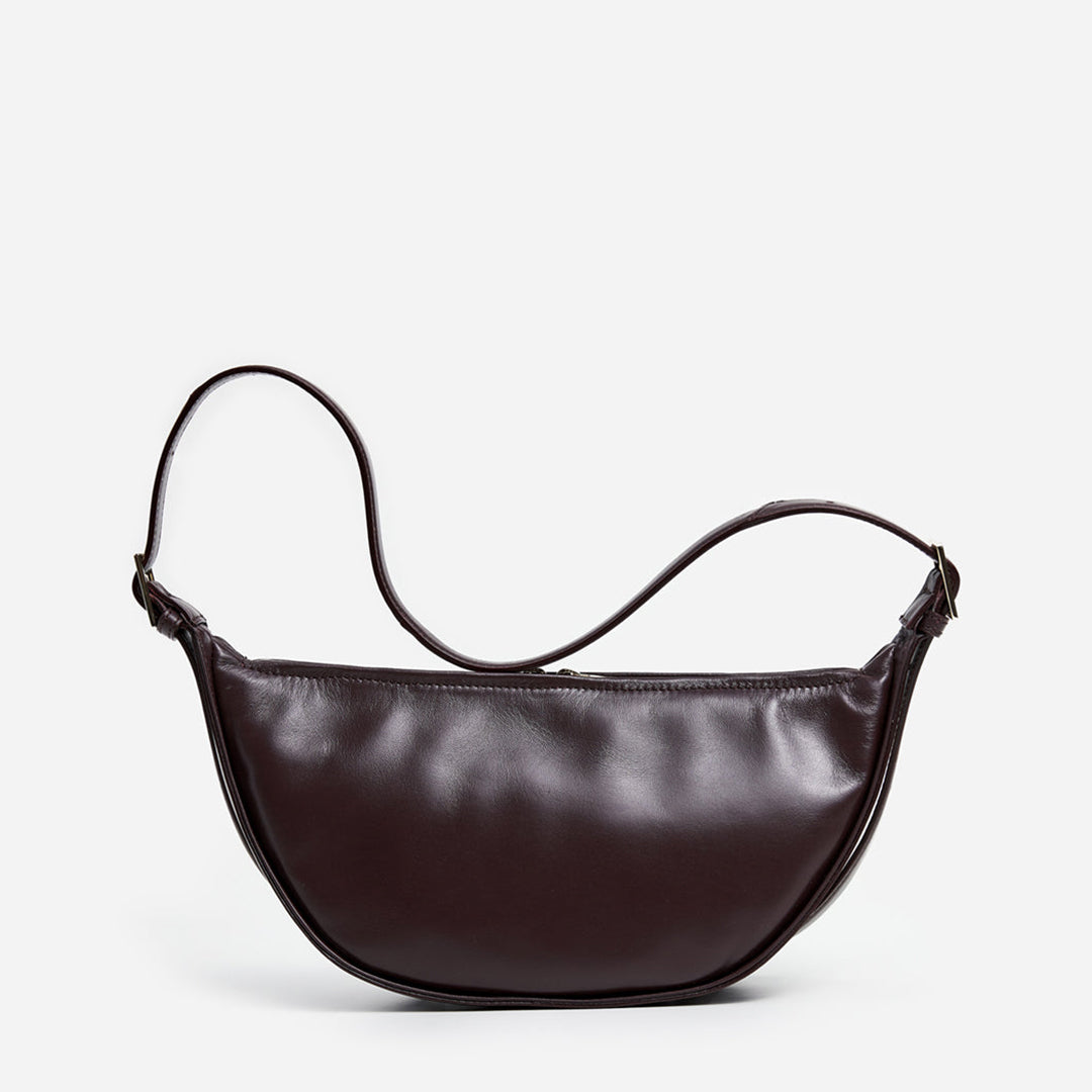 Irma Shoulder Bag Leather Burgundy