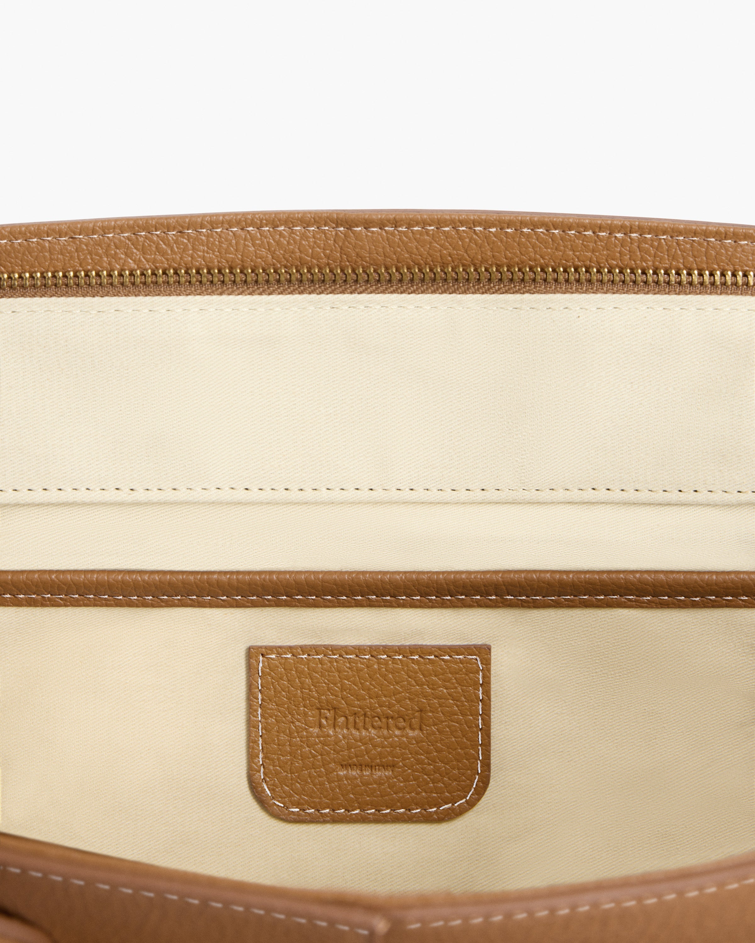 Lisa Bowler Bag Grained Leather Cognac