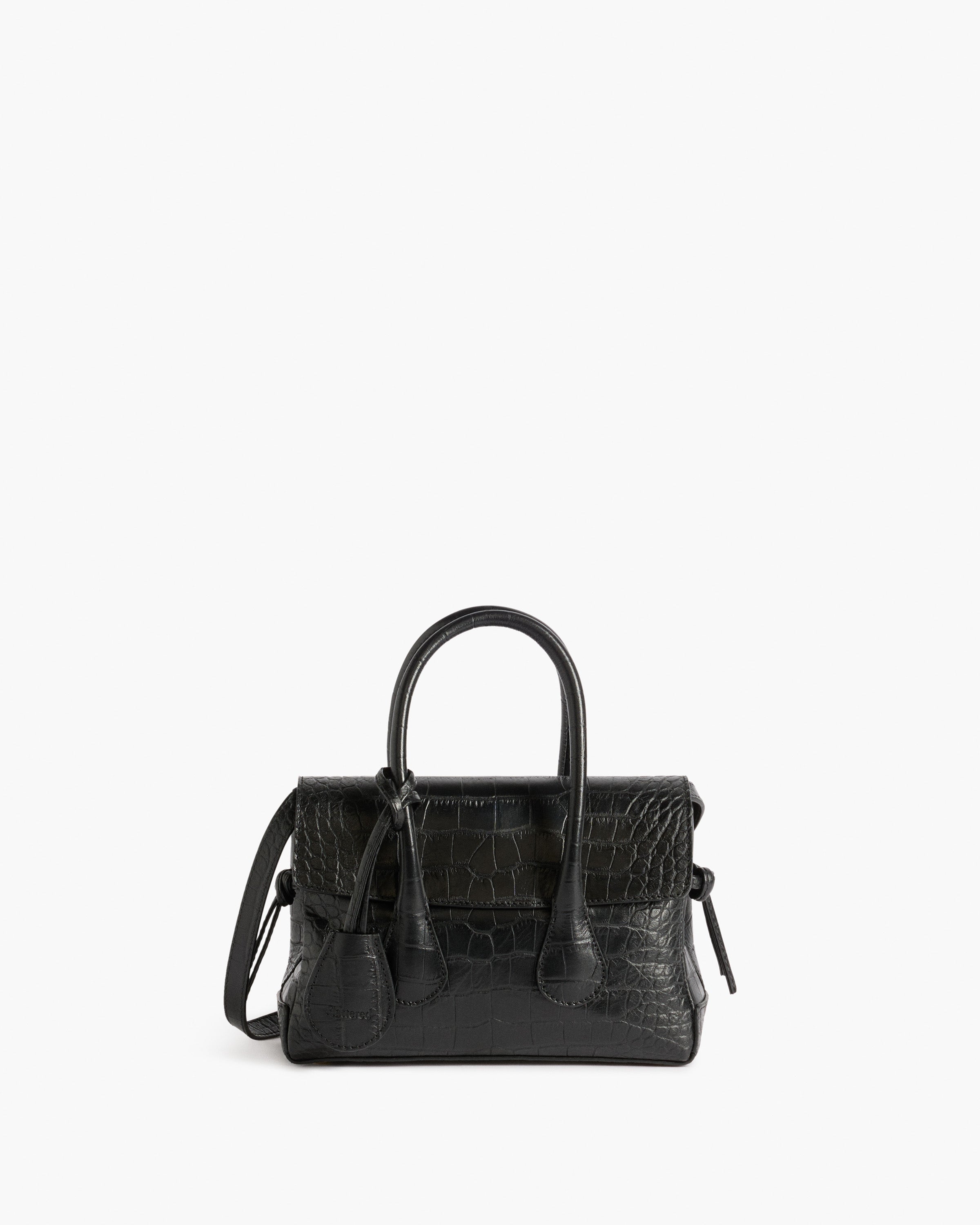 Lydia Mini Bag Leather Black Croco