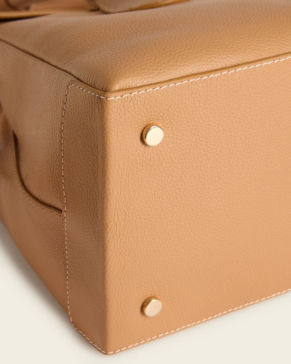 Lydia Tote Bag Grained Leather Cognac