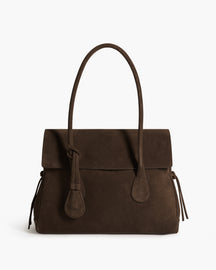 Lydia Tote Bag Suede Chocolate