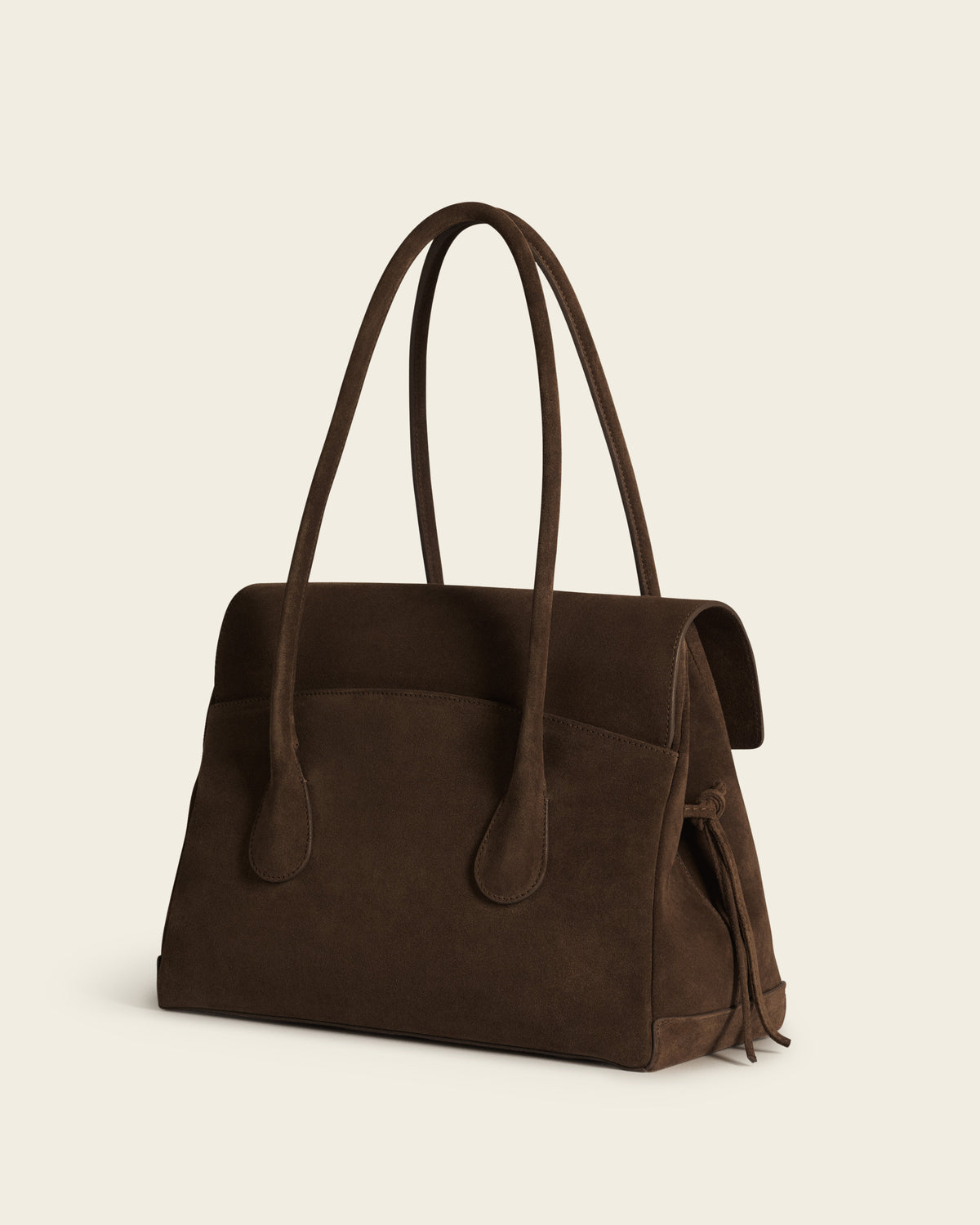 Lydia Tote Bag Suede Chocolate