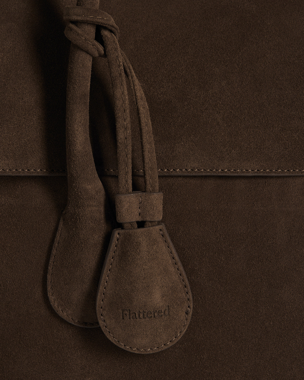 Lydia Tote Bag Suede Chocolate