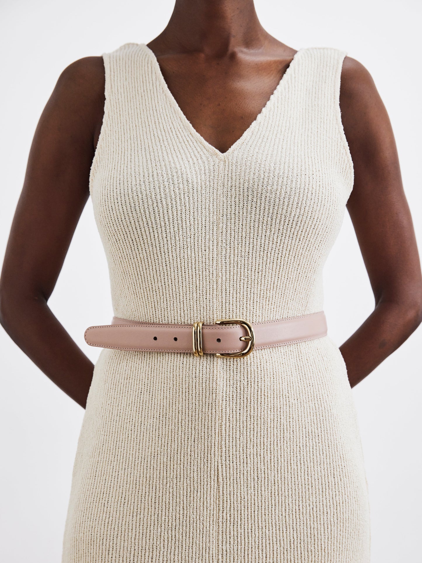 Beatrice Belt Leather Rose